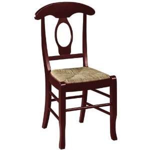 Brahms Side Chair Rush Walnut 