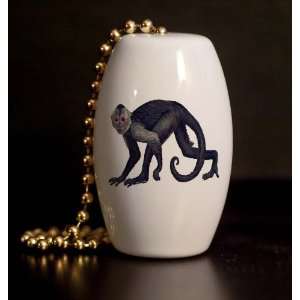  Spider Monkey Porcelain Fan / Light Pull