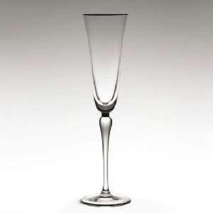   Crystal Silver Lily Prestige Flute Champagnes