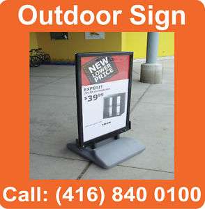 Outdoor DOUBLE SIDED Restaurant Sign Menu Banner Stand  