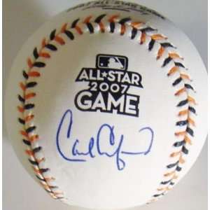 Autographed Carl Crawford Baseball   2007 ALL STAR RAYS   Autographed 