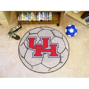 29 NCAA Houston University Cougars Chromo Jet Printed Soccer Ball Rug