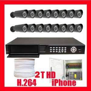  Professional 16 Channel H.264 DVR with 16 x 1/3 SONY CCD 