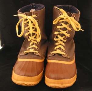 Sorel Eskimo Felt Lined Quality Boots Mens Size 8 Eu 40.5 Made in 