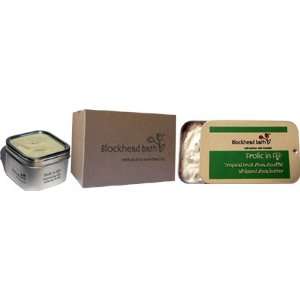 Soy Candle and Shea Butter Gift Set   Frolic in Fiji (tropical fruit)