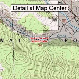  USGS Topographic Quadrangle Map   South Fork West 