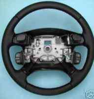 Land Rover Discovery 2 OEM Black Leather Steering Wheel  