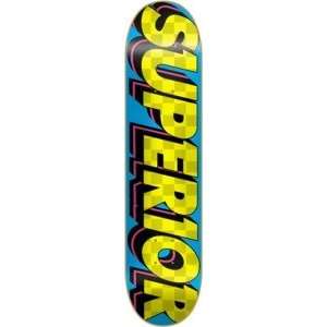  Superior Moto Star Blue Skateboard Deck   7.6 x 31.9 
