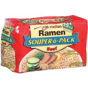 Maruchan Souper 6   Pack Ramen Noodle Grocery & Gourmet Food