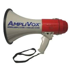  AmpliVox Sound Systems 25 Watt Lightweight Megaphone w 