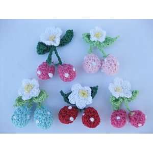  25pc Assorted Color Cherries with White Flower and Leave 