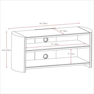 Sonax Milan Wood Veneer 52 Flat Panel Cherry TV Stand  