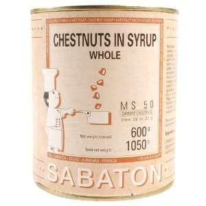Chestnuts Whole in Syrup  Grocery & Gourmet Food