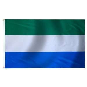  Sierra Leone Flag 3X5 Foot E Poly Patio, Lawn & Garden