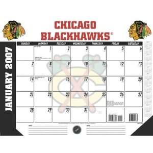  Chicago Blackhawks 22x17 Desk Calendar 2007 Sports 