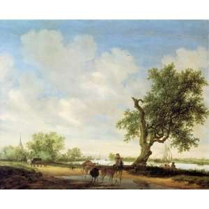  FRAMED oil paintings   Salomon van Ruysdael   24 x 20 