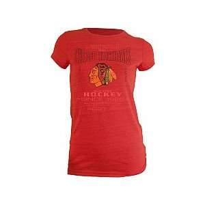 Old Time Hockey Chicago Blackhawks Womens Marina T Shirt  