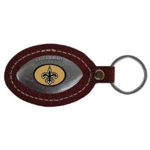 New Orleans Saints Leather Football Key Tag   NFL Football   Fan Shop 