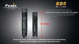 Fenix E05 Cree XP E R2 AAA Keychain Flashlight Bule  