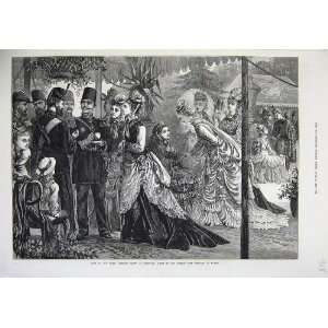  1873 Shah Garden Party Chiswick Prince Wales Fine Art 