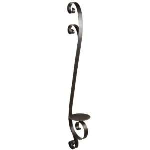  Large Rustic Black Pillar Wall Sconce Iron Ign Iron by 