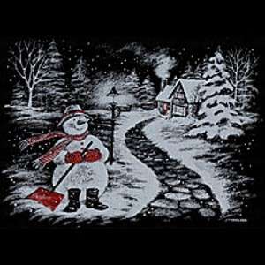 Snowman Sweatshirt Winter Scene Hooded Sweatshirt Christmas Gift 