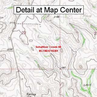  USGS Topographic Quadrangle Map   Schaffner Creek NE 