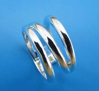 325 Silver plate Finger Ring Size Chirstmas Day SZ 8  