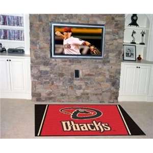  Arizona Diamondbacks MLB 4X6 Area Rug Carpet Mat Den 