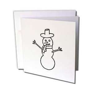 CherylsArt Holidays Christmas   Christmas Snowman Outline Art Drawing 