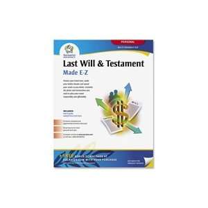   Will/Testament Kit, Includes All Forms Needed Qty4