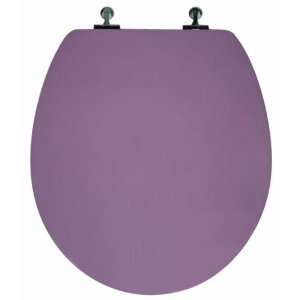   Lilac Toilet Seat with Chromed Metal Hinges