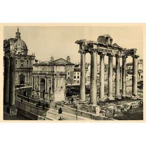  1927 Rome Roman Forum Arch Septimius Severus Triumphal 