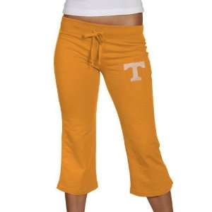   Orange Mirage French Terry Slub Capri Pants