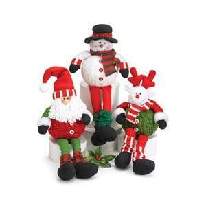    Snowmen Santa Reindeer Figurines Christmas Snow Day