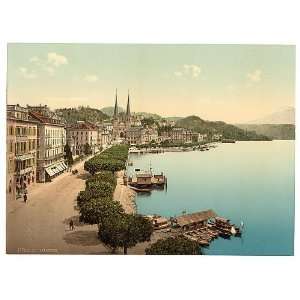  The quay,from the Swan Hotel,Lucerne,Switzerland