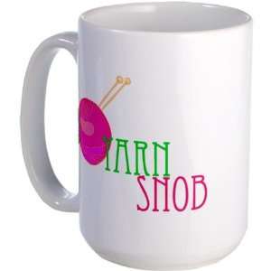  Yarn Snob Cute Large Mug by  