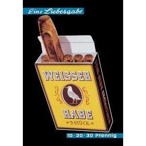  Vintage Art Weisser Rabe Cigars   00940 3