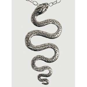  An Awesome Sterling Silver Snake Pendant/Necklace Jewelry