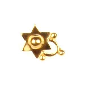  Star Gold Nose Ring   18 K Gold 