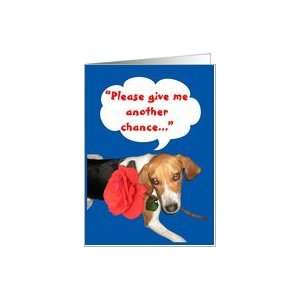   Sorry  Gambled away The House Charley Dog Series Rose in Mouth Card