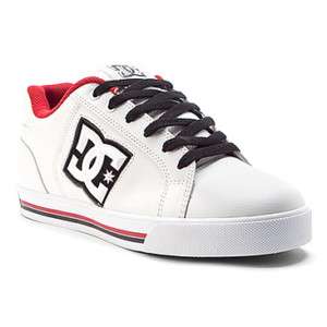 DC Stock skate shoe (White/True Red) New  