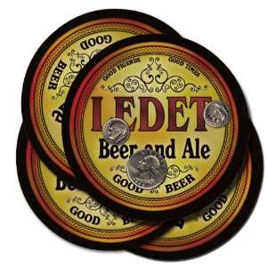  Ledet Beer and Ale Coaster Set