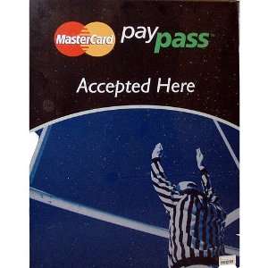   York Giants Stadium MC PayPass Accepted Here Sign