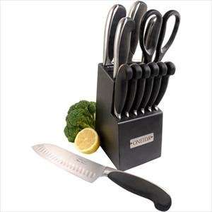 13 Pc Soft Touch Cutlery Set w/ Block 