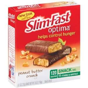  Slim   Fast Optima Snack Bar Peanut Butter Crunch 1 Oz 