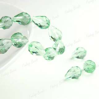 20 FREE SHIP Faceted Crystal Bead Teardrop style choose  
