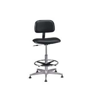  Cleanroom Chair, 19.5 to 27 height, Aluminum base 