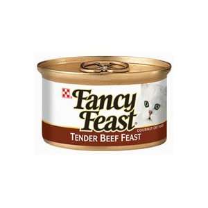  Fancy Feast Tender Beef Feast in Gravy 24/3 oz cans Pet 