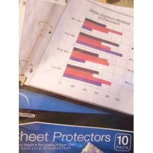   Top Loading Super Clear Sheet Protectors (10 Pack)